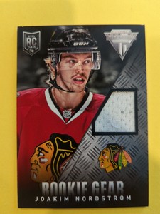 2013-14 Panini Anthology Titanium Update Gear Joakim Nordstrom #RG-JNO Rookie RC
