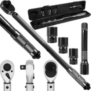 Chiave Dinamometrica 1/2" con Cricchetto 28-210 Nm Prolunga per Pneumatici Auto - Foto 1 di 10