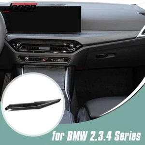 Matte Carbon Dashboard Trim For 2025+ BMW i3 G22 G20 i4 G42 Air Vent Upper Strip - Picture 1 of 15