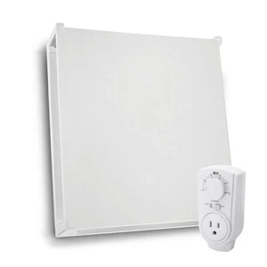 EconoHome Wall Mount Space Heating Panel  with Thermostat 400W Convection Heater - Picture 1 of 8