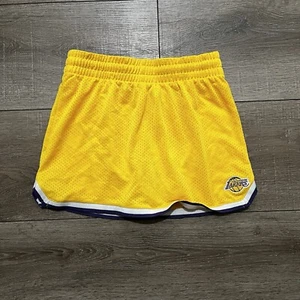 NBA Los Angeles Lakers Girl’s Skort Yellow Skirt Size Medium - Picture 1 of 7
