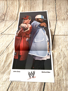 John Cena Method Man WWE Poster magazine 10.5x23.5