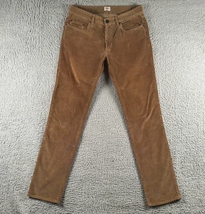 Faherty Thin Corduroy Pants Men's 32 Brown Stretch 5 Pocket Straight Leg - Picture 1 of 12
