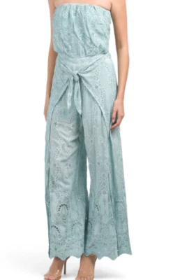 $228 NUEVO CON ETIQUETAS JOVEN FABULOUS & ROTO TALLA S MONO SIN TIRANTES LAVADO DE SURF OJALES Foto 1 de 4