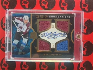 2012-13 Matt Duchene Cup Foundations /15 Patch Auto #CF-MD Colorado Avalanche - Picture 1 of 2