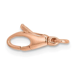 13mm 18k 18ct SOLID ROSE GOLD Lobster Designer Fancy Swivel Clasp Italy - Picture 1 of 4