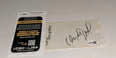 Clyde Drexler Portland Trailblazers Signed Cut JSA Certified  - Image 1 of 2