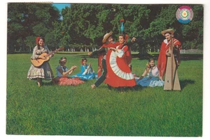Vintage Baile de la Botella Folk Dancers Asunción Paraguay Postcard - Picture 1 of 2