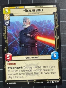 Star Wars Unlimited - x3 Baylan Skoll 185 - Picture 1 of 1