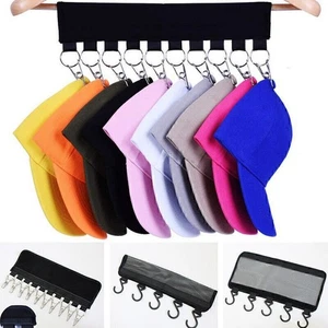 Cap Rack Baseball Hats Visors Wall Door Hanger Holder Hooks Storage Organizer - Picture 1 of 12