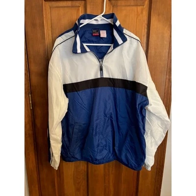 Men’s Prospirit Wind Breaker Size Large Blue/White/Black - 100% Nylon - Image 1 of 3