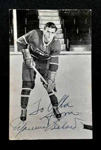 MAURICE ''ROCKET'' RICHARD AUTÓGRAFO AUTÉNTICO (MONTREAL CANADIENS) NHL 88031 - Imagen 1 de 2