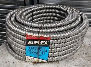 100' Roll F050001001 Southwire Alflex 1/2" Type RW Flexible Aluminum Conduit NEW - Picture 1 of 1