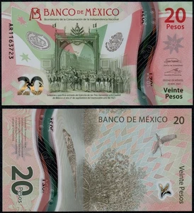 MEXIKO 20 PESOS (P132) 24.05.2021 SIGNATURE 3 POLYMER UNC - Bild 1 von 1