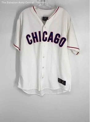 Majestic Mens White Short Sleeve Cooperstown Chicago Cubs Baseball Jersey Sz XL - Image 1 of 4