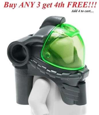 ☀️NUEVO LEGO Minifigura Minifigura Tocado Cubierta Cabeza Máscara de Buceo de Mar Profundo Foto 1 de 4