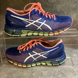 Asics Gel-Quantum 360 sportlicher Laufschuh Damengröße 7,5 T6G6N blau pink - Bild 1 von 8