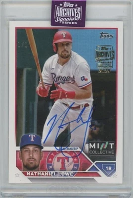 NATHANIEL LOWE 2025 TOPPS Archives Signature Series Active 2023 TOPPS #124 1/1 - Image 1 of 2