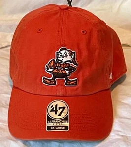 Cleveland Browns Retro Elfe Logo tailliert orange Franchise Mütze/Kappe '47 Marke Neu mit Etikett - Bild 1 von 5