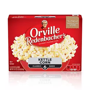 Kettle Corn Microwave Popcorn, 3.28 Oz Classic Bag, 6 Ct - Picture 1 of 12