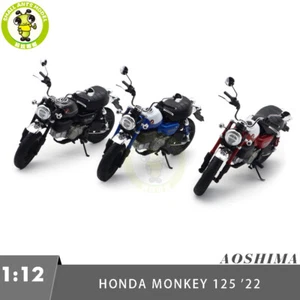 1/12 AOSHIMA Honda Monkey 125 2022 Diecast Model Motorcycle Car Toy Gifts - Picture 1 of 37