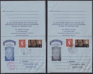 F-EX39130 ENGLAND UK GREAT BRITAIN 1965 FDC PHOSPHORLINE + NORMAL. W CHURCHILL. - Picture 1 of 1