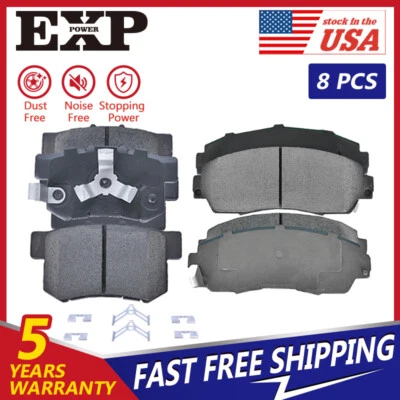 Pastillas de freno delanteras y traseras de cerámica para Honda Accord Crosstour CR-V Acura RDX 2,4 L Foto 1 de 4