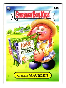 Green Maureen 2022 Garbage Pail Kids Anne Of Green Gables Parody Sticker - Picture 1 of 2