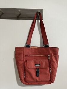 Baggallini Nylon Bag Tote Purse Red Shoulder Bag