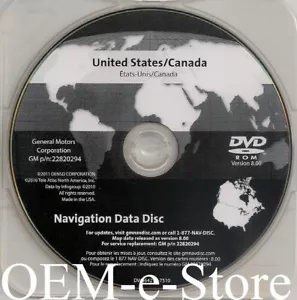 2005-2013 Chevrolet Corvette Z06 ZR1 Navigation DVD U.S Map Version 8.00 Update - Picture 1 of 2