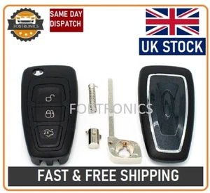Funda Carcasa Llavero Mando a Distancia 3 Botones Para Ford Focus MK3 Mondeo C-Max S-Max + LGO - Imagen 1 de 5