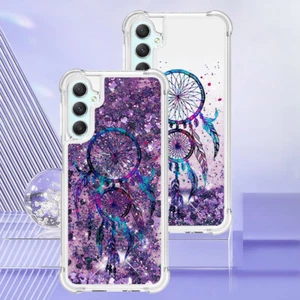 For Various Phone Quicksand Wind Chime Liquid Glitter Shockproof Case Cover Girl - Picture 1 of 7