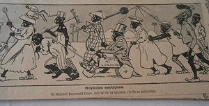 Humour Royautés Exotiques Majesté innocent Coco Image Print 1909 - Foto 1 di 1