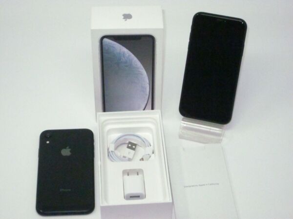 Apple iPhone XR - 64GB - Black (Unlocked) A1984 (CDMA + GSM) USA Seller