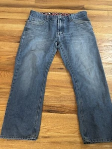 Linea Uomo LU Men’s Denim Jeans Modern Straight Fit Medium Wash SZ W36 X L30 - Picture 1 of 12