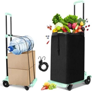 SELORSS BY02 2in1 Foldable Utility Cart with Wheels and Waterproof Bag, Portable - Picture 1 of 22