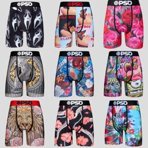 Quick Dry Men Underwear Staple Boxers Briefs PSD Polyester Shorts Pants - Picture 1 of 22