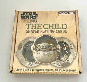 Mandalorian THE CHILD ~ Disney Star Wars Shaped 52 Cards Playing Card Deck ~ New - Picture 1 of 2