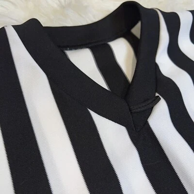 Camisa de árbitro deportivo McDavid Interawear XL rayas blancas y negras hecha en EE. UU. Foto 1 de 4