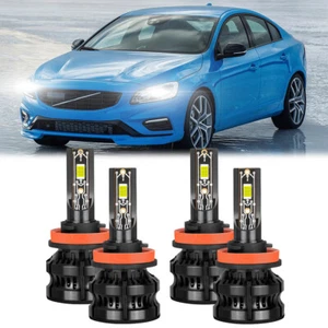 For Volvo S60 2005-2018 Super White Bright LED Headlight High Low Beam Bulb Kit - Picture 1 of 12