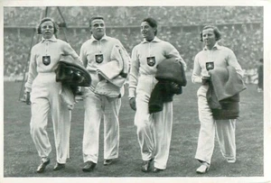 EMMY ALBUS KÄTHE KRAUSS MARIE DOLLINGER ILSE DÖRFFELDT BERLIN 1936 IMAGE CARD - Picture 1 of 2