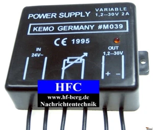 Netzgerät ca. 1,2 - 30 V/DC, max. 2 A / Modul Kemo-Electronic M039 - Picture 1 of 9