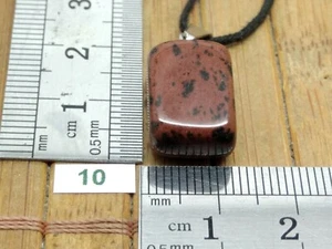 Anhänger Obsidian MAHAGONI + verstellbare Kordel Mineralien Stein Lithotherapie - Bild 1 von 1