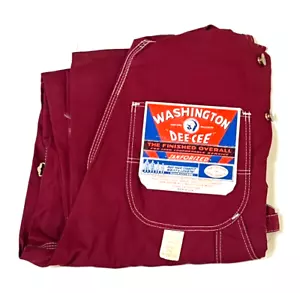 Tute vintage Washington Dee Cee cotone sanfordato unisex vino rosa USA taglia 7-8 - Foto 1 di 19