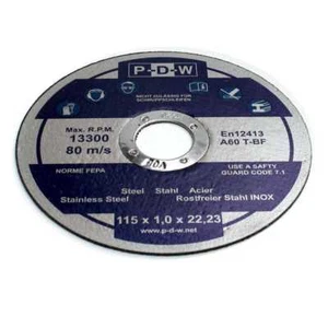 10 discos de corte Ø 115 x 1,0 mm discos flexibles INOX metal acero inoxidable extrafino  - Imagen 1 de 2