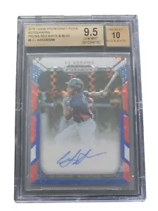 CJ Abrams 2019 Panini Prizm Draft Picks BGS 9,5/10 GEM MINT Auto Red White Blue - Bild 1 von 10