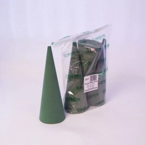 OASIS® Ideal Floral Foam Cone (12 x 32cm ) pack of 3 floral christmas sku 1232 - Picture 1 of 1