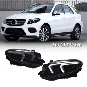 FOR Benz W166 GLE Class GLE350 LED Headlights Dynamic Turn Signal Upgrade - Picture 1 of 11