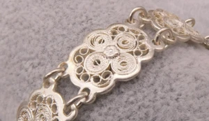 Armband Silber 800 seltenes wunderbares floral filigranes altes Traumstück - Bild 1 von 6