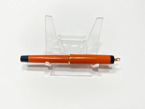 PARKER ORANGE AND BLACK RING TOP ROLLERBALL MADE IN USA FOR PARTS OR REPAIRS - Picture 1 of 8